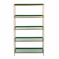 Safavieh Justine 5 Tier EtagereGreen & Brass ETG3201B